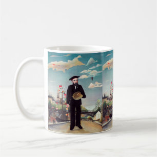 Henri Rousseau - Selbstporträt-Landschaft Kaffeetasse