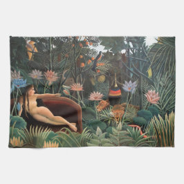 Henri Rousseau The Dream Dschungel Blume Naive Art Küchentuch