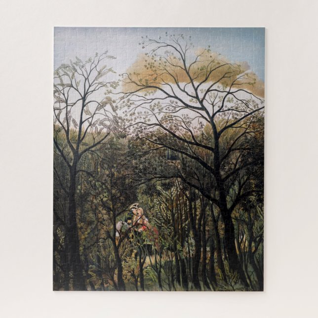 Henri Rousseau - Treffen im Wald (Vertikal)