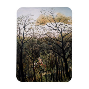 Henri Rousseau - Treffen im Wald Magnet