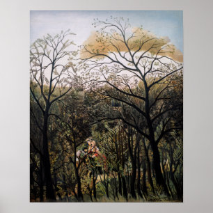Henri Rousseau - Treffen im Wald Poster
