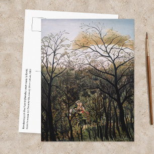 Henri Rousseau - Treffen im Wald Postkarte