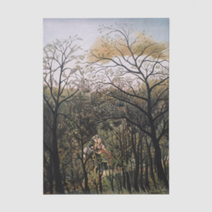 Henri Rousseau - Treffen im Wald Seidenpapier