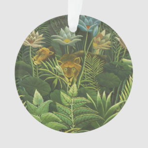 Henri Rousseau Tropischer Dschungel Löwe Vintage D Ornament
