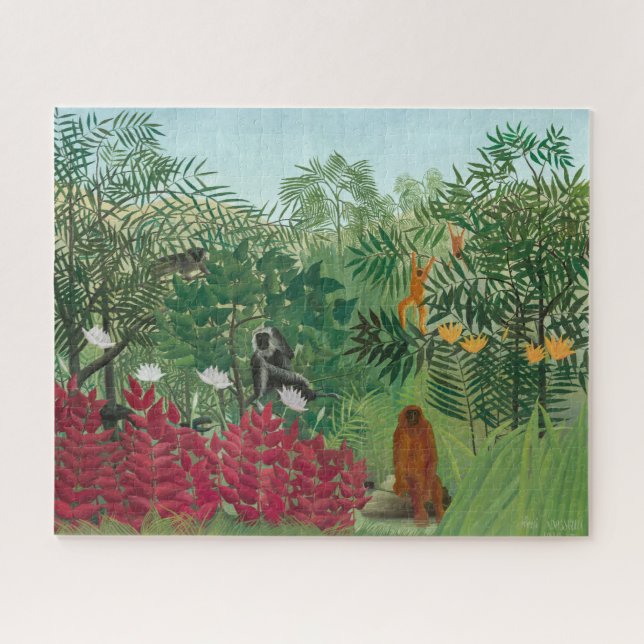 Henri Rousseau - Tropischer Wald mit Affen (Horizontal)