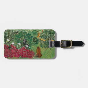 Henri Rousseau - Tropischer Wald mit Affen Gepäckanhänger