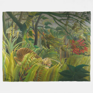 Henri Rousseau - überrascht! Fleecedecke