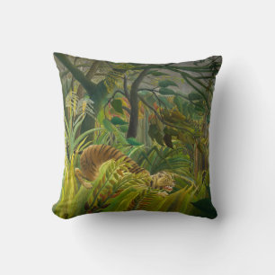 Henri Rousseau - überrascht! Kissen