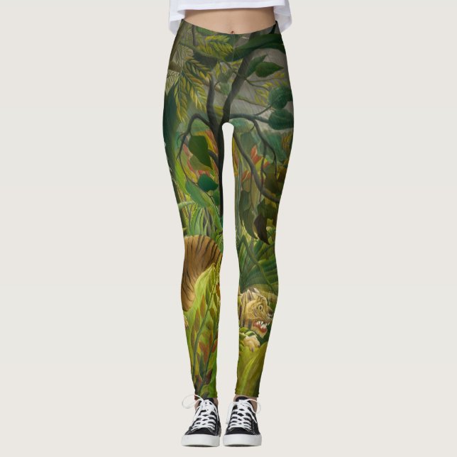 Henri Rousseau - überrascht! Leggings (Vorderseite)