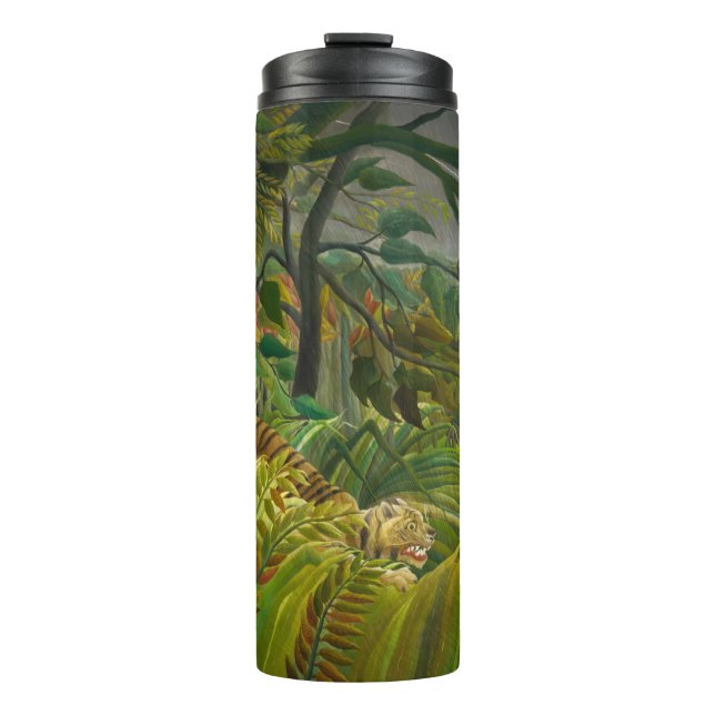 Henri Rousseau - überrascht! Thermosbecher (Vorderseite)
