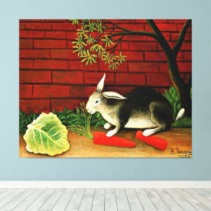 Henri Rousseaus Gemälde, Rabbit, Leinwanddruck