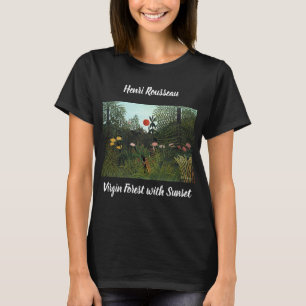 Henri Rousseaus Jungfrau Wald mit Sonnenuntergang T-Shirt