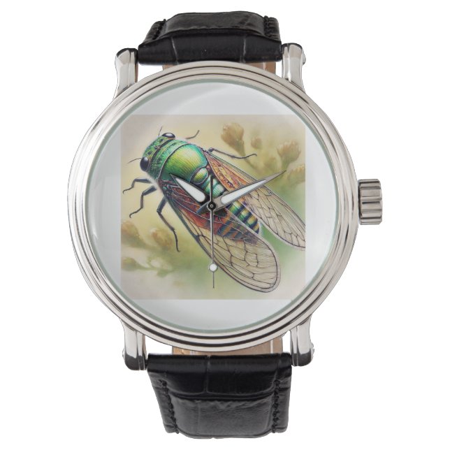 Henricus 231024IREF238 - Watercolor Armbanduhr (Vorderseite)