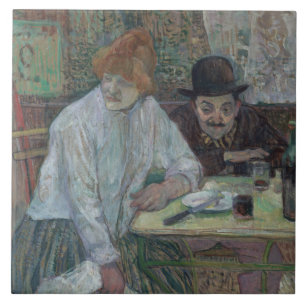 Henride Toulouse-Lautrec - am Café-La Mie Fliese