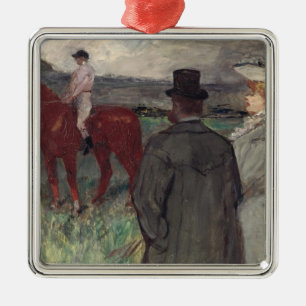 Henride Toulouse-Lautrec an der Rennstrecke, 189 Silbernes Ornament