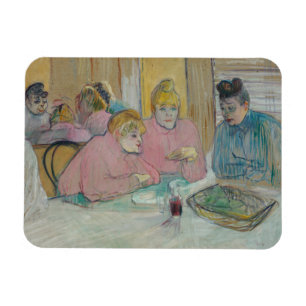 Henride Toulouse-Lautrec - Damen in Esszimmer Magnet