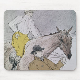Henride Toulouse-Lautrec  , das der Jockey zu Mousepad