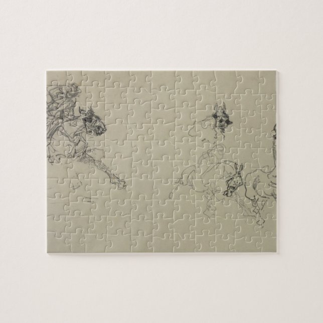 Henride Toulouse-Lautrec | Etude de Chevaux (rect (Horizontal)