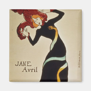 Henride Toulouse-Lautrec Jane Avril 1899 Magnet