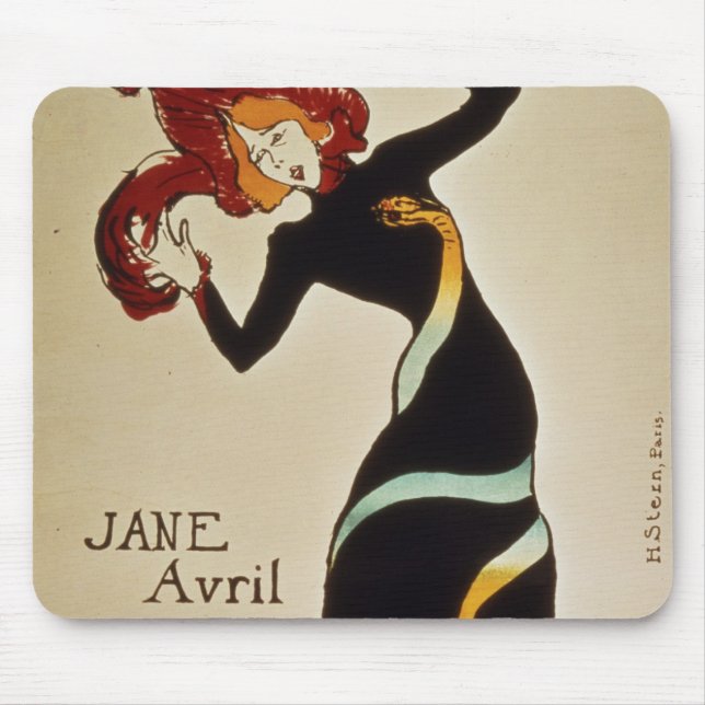 Henride Toulouse-Lautrec | Jane Avril 1899 Mousepad (Vorne)