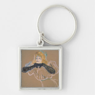 Henride Toulouse-Lautrec   Yvette Guilbert singi Schlüsselanhänger
