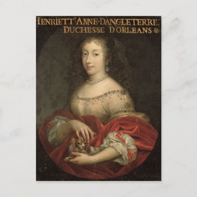 Henrietta Anne Duchess von Orleans Postkarte (Vorderseite)