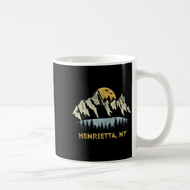 Henrietta New York Mountain Sunset Sunrise Ny  Kaffeetasse (Rechts)