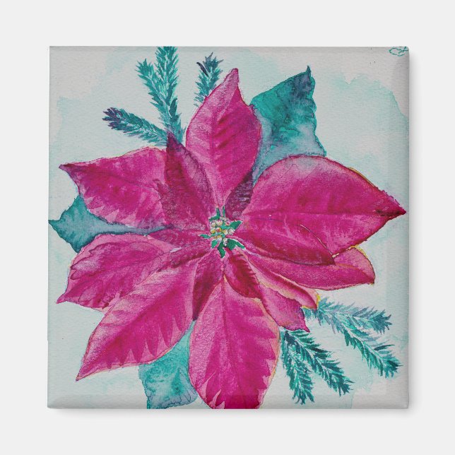 Henrietta Poinsettia Magnet (Vorne)