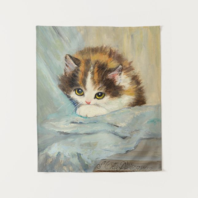 Henriëtte Ronner Knip Niedliche Kittenmalerei Wandteppich (Vorderseite)