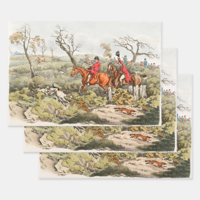 Henry Alken | Fuchsjagd Geschenkpapier Set (Set)