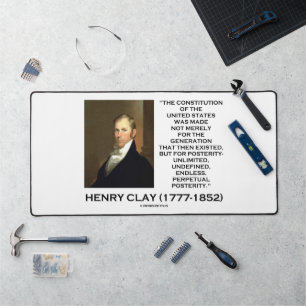 Henry Clay-Verfassung für die Nachwelt der Staaten Schreibtischunterlage