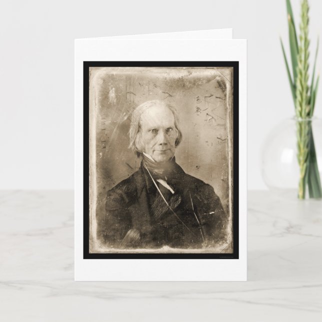 Henry ClayDaguerreotype 1851 Karte (Vorderseite)