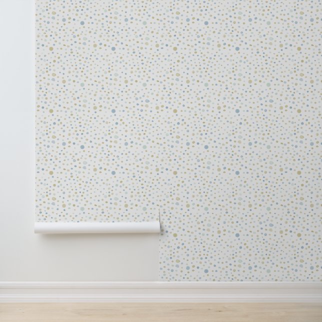 Henry Confetti Watercolor Dots Tapete (Anwendung)