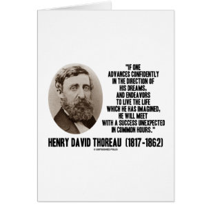 Henry David Thoreau Avance Rêves confiants