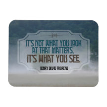 Henry David Thoreau Inspiration Zitat "See" Flex