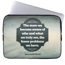Henry David Thoreau Inspirational Zitat "Aware"