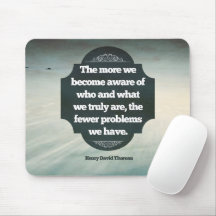 Henry David Thoreau Inspirational Zitat "Aware"