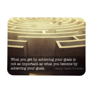 Henry David Thoreau inspirierendes Zitat "Werden" Magnet