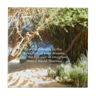 Henry David Thoreau Motivierend Dream Quotation Fliese