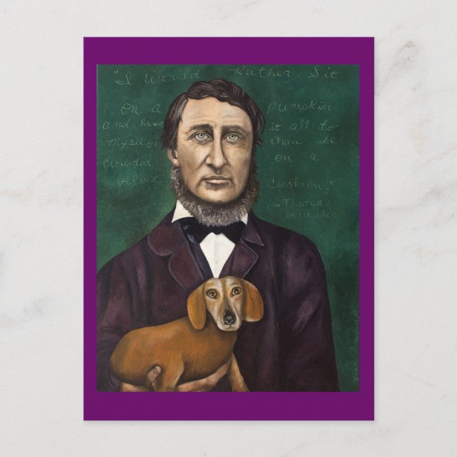 Henry David Thoreau Postkarte (Vorderseite)