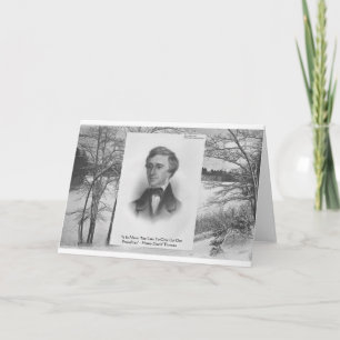 Henry David Thoreau Quote Karte