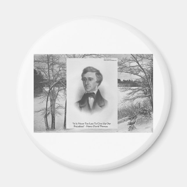 Henry David Thoreau Quote Magnet (Vorne)