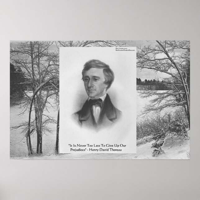 Henry David Thoreau Quote Poster (Vorne)