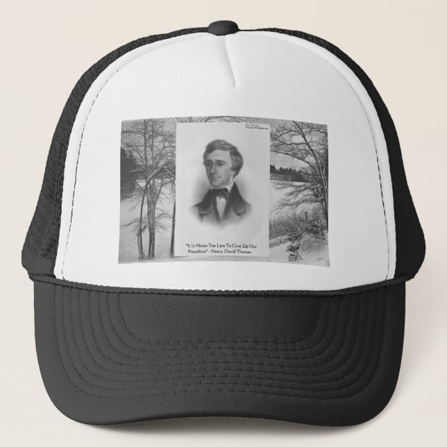 Henry David Thoreau Quote Truckerkappe (Vorderseite)