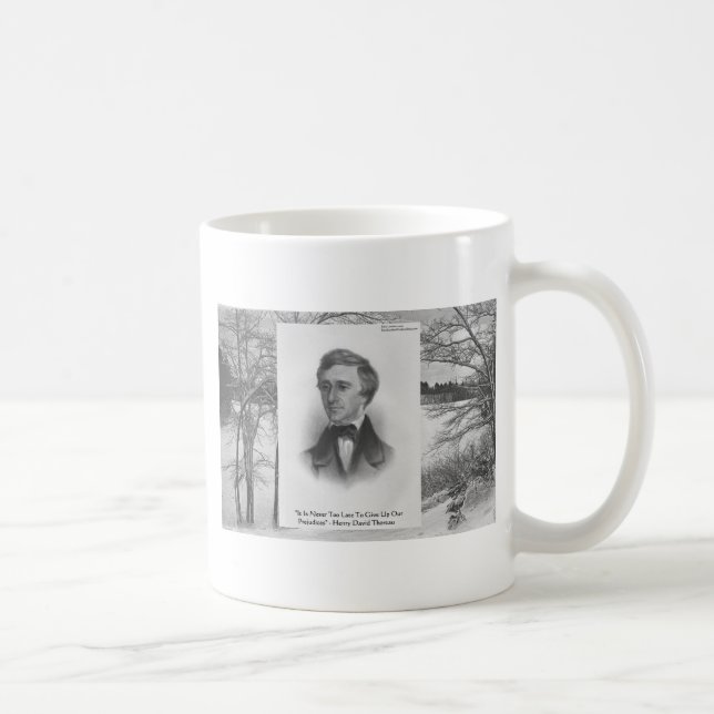 Henry David Thoreau Zitat Kaffeetasse (Rechts)