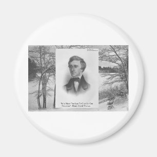 Henry David Thoreau Zitat Magnet