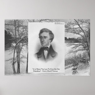Henry David Thoreau Zitat Poster