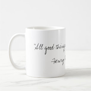 Henry- David Thoreauzitat-Tasse Kaffeetasse