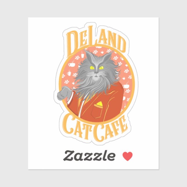 Henry DeCat Aufkleber in Gelb (Blatt)