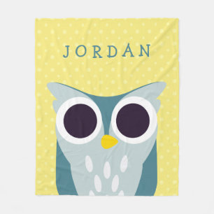 Henry die Eule Fleecedecke